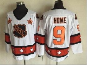 NHL 1973 All Star Game #9 Gordie Howe Vintage CCM Jersey-White