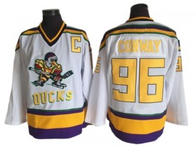 The Mighty Ducks #96 Charlie Conway White Hockey Movie Jersey