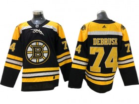 Boston Bruins #74 Jake DeBrusk Black Home Jersey