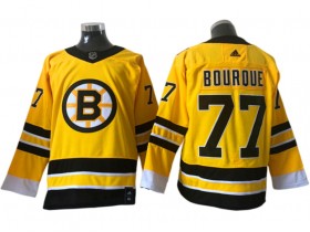 Boston Bruins #77 Ray Bourque Yellow Reverse Retro Jersey