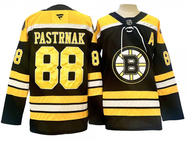 Boston Bruins #88 David Pastrnak Black 2024 Home Jersey