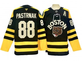 Boston Bruins #88 David Pastrnak Black Winter Classic Jersey