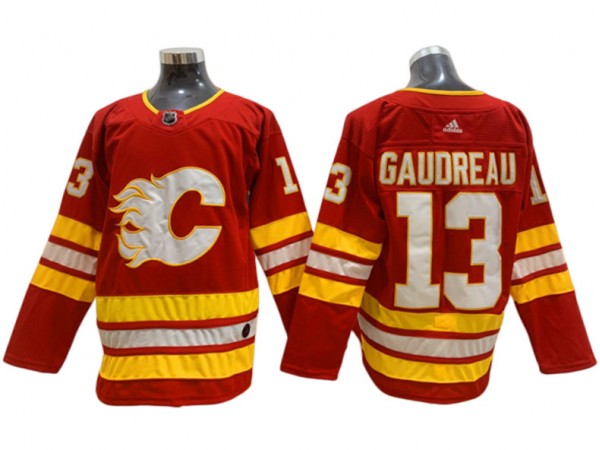 Calgary Flames #13 Johnny Gaudreau Red Home Jersey