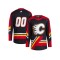 Custom Calgary Flames Black Reverse Retro 2.0 Jersey