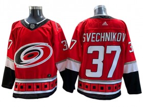 Carolina Hurricanes #37 Andrei Svechnikov Red 25TH Jersey