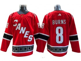 Carolina Hurricanes #8 Brent Burns Red Reverse Retro 2.0 Jersey