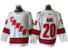 Carolina Hurricanes #20 Sebastian Aho White Away Jersey