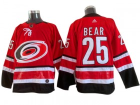 Carolina Hurricanes #25 Ethan Bear Red Home Jersey