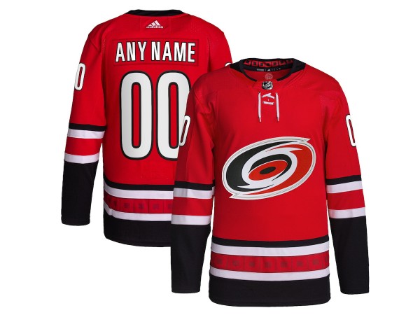 Custom Carolina Hurricanes Red Home Jersey