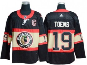 Chicago Blackhawks #19 Jonathan Toews Black Alternate Jersey