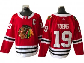 Chicago Blackhawks #19 Jonathan Toews Red Home Jersey