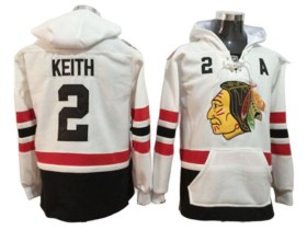 Chicago Blackhawks #2 Duncan Keith White Hoodie