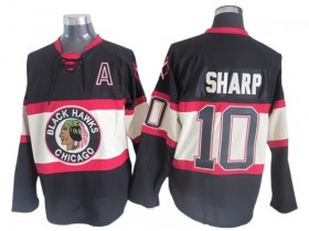 Chicago Blackhawks #10 Patrick Sharp Black 1930's CCM Vintage Jersey