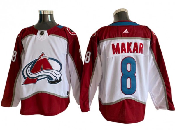 Colorado Avalanche #8 Cale Makar White 2023 Jersey