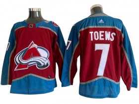 Colorado Avalanche #7 Devon Toews Burgundy Home Jersey