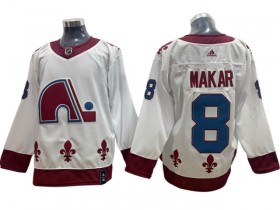 Colorado Avalanche #8 Cale Makar White Reverse Retro Jersey