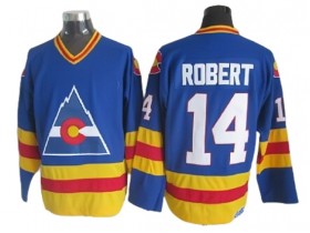 Colorado Avalanche #14 Rene Robert 1980 Vintage CCM Jersey - Blue/White