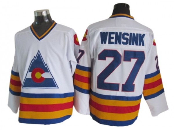 Colorado Avalanche #27 John Wensink 1980 Vintage CCM Jersey - Blue/White