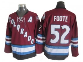 Colorado Avalanche #52 Adam Foote Burgundy 2002 Vintage CCM Jersey