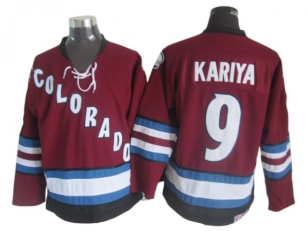 Colorado Avalanche #9 Paul Kariya Burgundy 2002 Vintage CCM Jersey