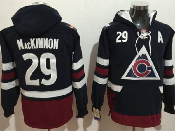 Colorado Avalanche #29 Nathan Mackinnon Navy Hoodie