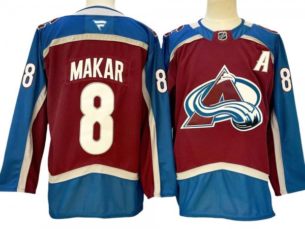 Colorado Avalanche #8 Cale Makar Burgundy 2024 Home Jersey