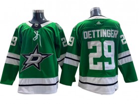 Dallas Stars #29 Jake Oettinger Green Home Custom Jersey