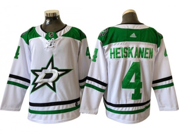 Dallas Stars #4 Miro Heiskanen White Away Jersey