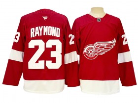 Detroit Red Wings #23 Lucas Raymond Red 2024 Jersey