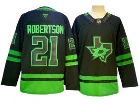 Dallas Stars #21 Jason Robertson Black Alternate 2024 Jersey