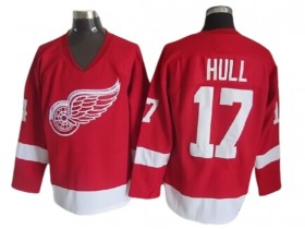 Detroit Red Wings #17 Brett Hull 2002 Vintage CCM Jersey - Red/White