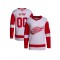 Custom Detroit Red Wings White Home Jersey