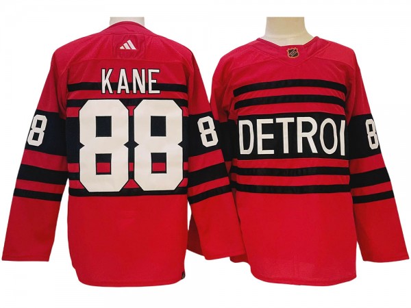 Detroit Red Wings #88 Patrick Kane Red Reverse Retro 2.0 Jersey