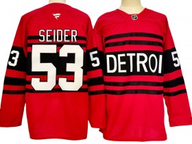 Detroit Red Wings #53 Moritz Seider Red 2024 Special Edition 2.0 Jersey