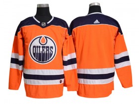 Edmonton Oilers Blank Orange Home Hockey Jersey