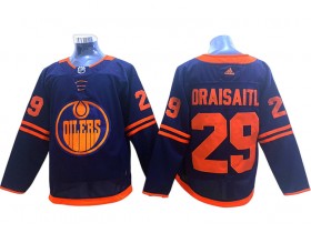 Edmonton Oilers #29 Leon Draisaitl Navy Alternate Jersey