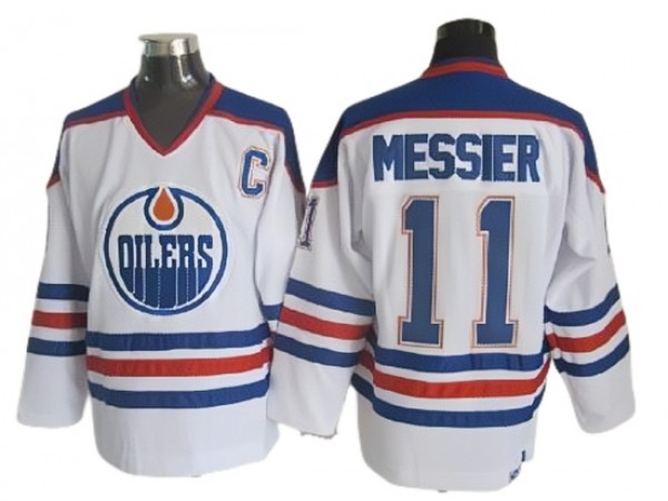 Edmonton Oilers #11 Mark Messier Vintage CCM Jersey - Blue/White