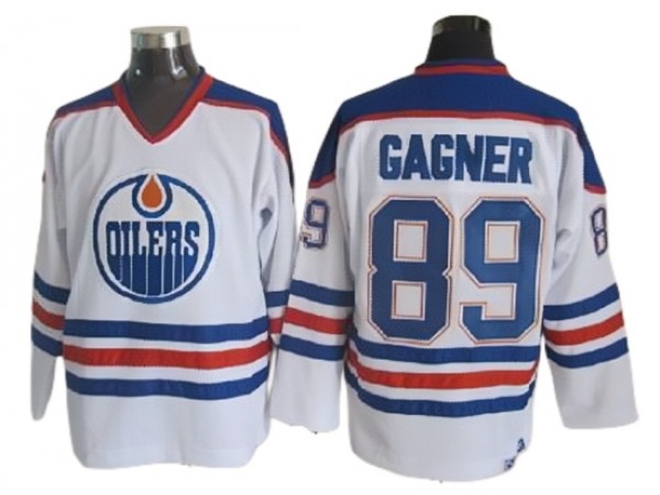 Edmonton Oilers #89 Sam Gagner Vintage CCM Jersey - Blue/White