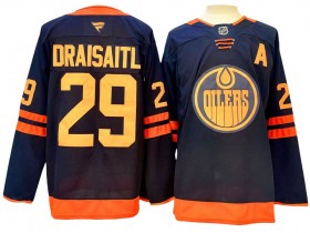 Edmonton Oilers #29 Leon Draisaitl Navy Alternate 2024 Jersey