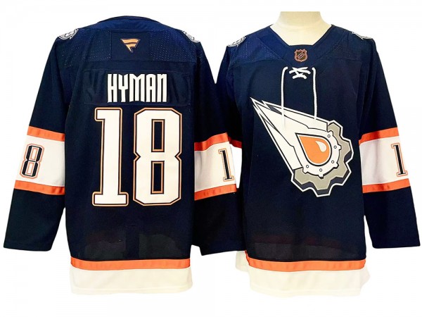 Edmonton Oilers #18 Zach Hyman Draisaitl Navy Special Edition 2024 Jersey