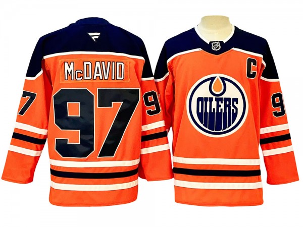 Edmonton Oilers #97 Connor McDavid Orange 2024 Jersey