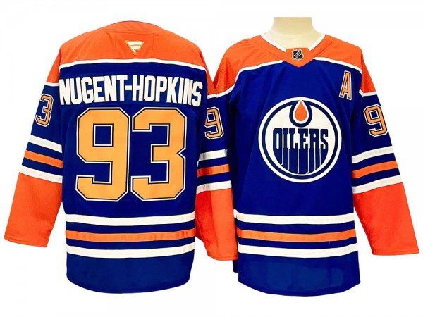 Edmonton Oilers #93 Ryan Nugent-hopkins Blue Home 2024 Jersey