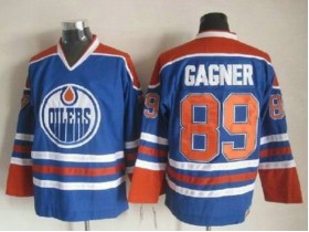 Edmonton Oilers #89 Sam Gagner Vintage CCM Jersey - Blue/White