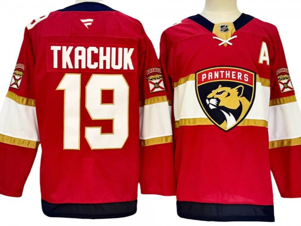 Florida Panthers #19 Matthew Tkachuk Red 2024 Home Jersey