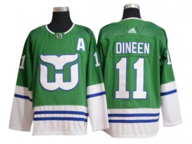 Hartford Whalers #11 Kevin Dineen Green Hockey Jersey