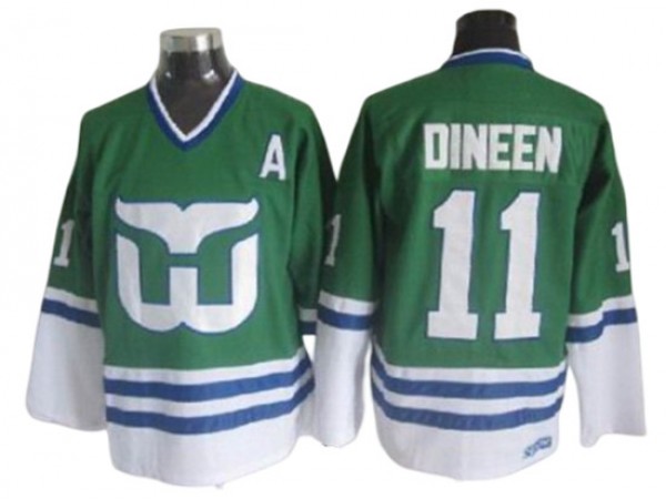 Hartford Whalers #11 Kevin Dineen 1989 Vintage CCM Jersey - Green