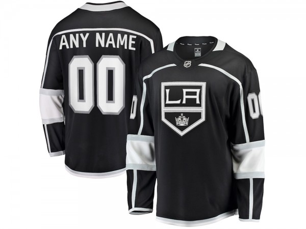 Custom Los Angeles Kings Black Home Jersey