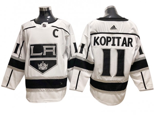 Los Angeles Kings #11 Anze Kopitar White Away Jersey