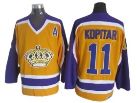 Los Angeles Kings #11 Anze Kopitar 1980 Vintage CCM Jersey - Yellow