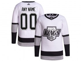 Custom Los Angeles Kings White Alternate Jersey